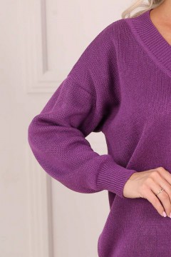 Вязаный джемпер фиолетового цвета Wisell(фото3)