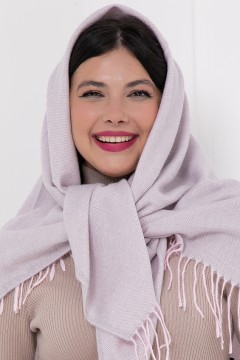 Лиловый тёплый платок Bellovera(фото2)