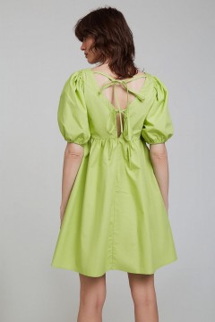 Ярко-зелёное короткое платье с завязкам по спинке 1.1.1.22.01.44.06494/130442 Incity(фото3)