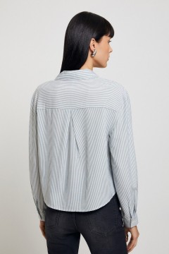 Укороченная блузка в полоску 10200260525 Concept Club(фото3)
