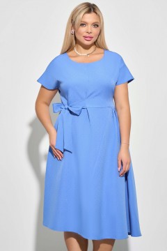 Голубое платье с поясом Aquarel