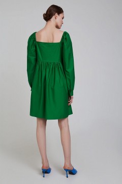 Зелёное платье с объёмными рукавами 1.1.1.22.01.44.06384/186030 Incity(фото3)