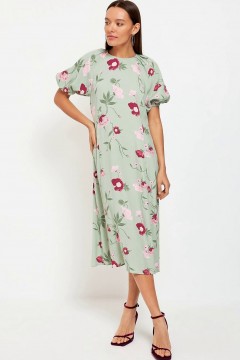 Платье с цветочным принтом и объёмными рукавами 10200200979 Concept Club