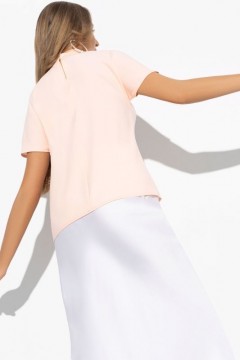Блузка розовая с коротким рукавом Charutti(фото4)
