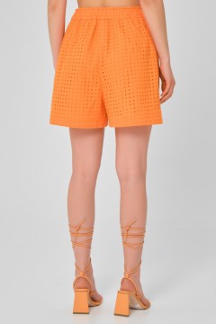 Шорты оранжевые из шитья с карманами Priz(фото5)