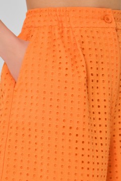Шорты оранжевые из шитья с карманами Priz(фото4)