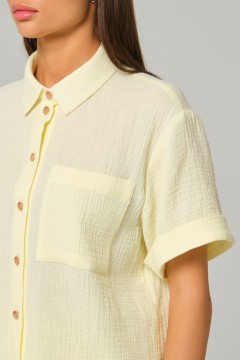Блузка из муслина с накладным карманом Priz(фото3)