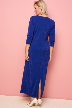 Платье длинное синего цвета  Sparada(фото4)